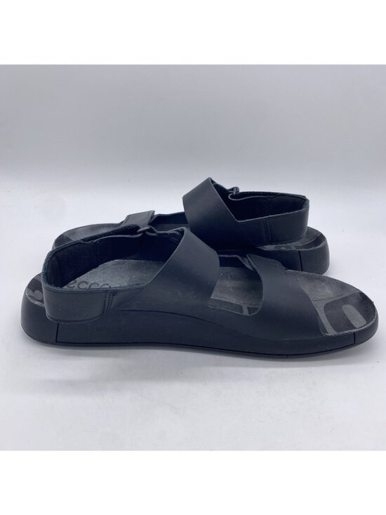 Ecco Cozmo 2.0 Sandals Men 46 (12-12.5) Black Leather Three Strap Adjustable main image 5